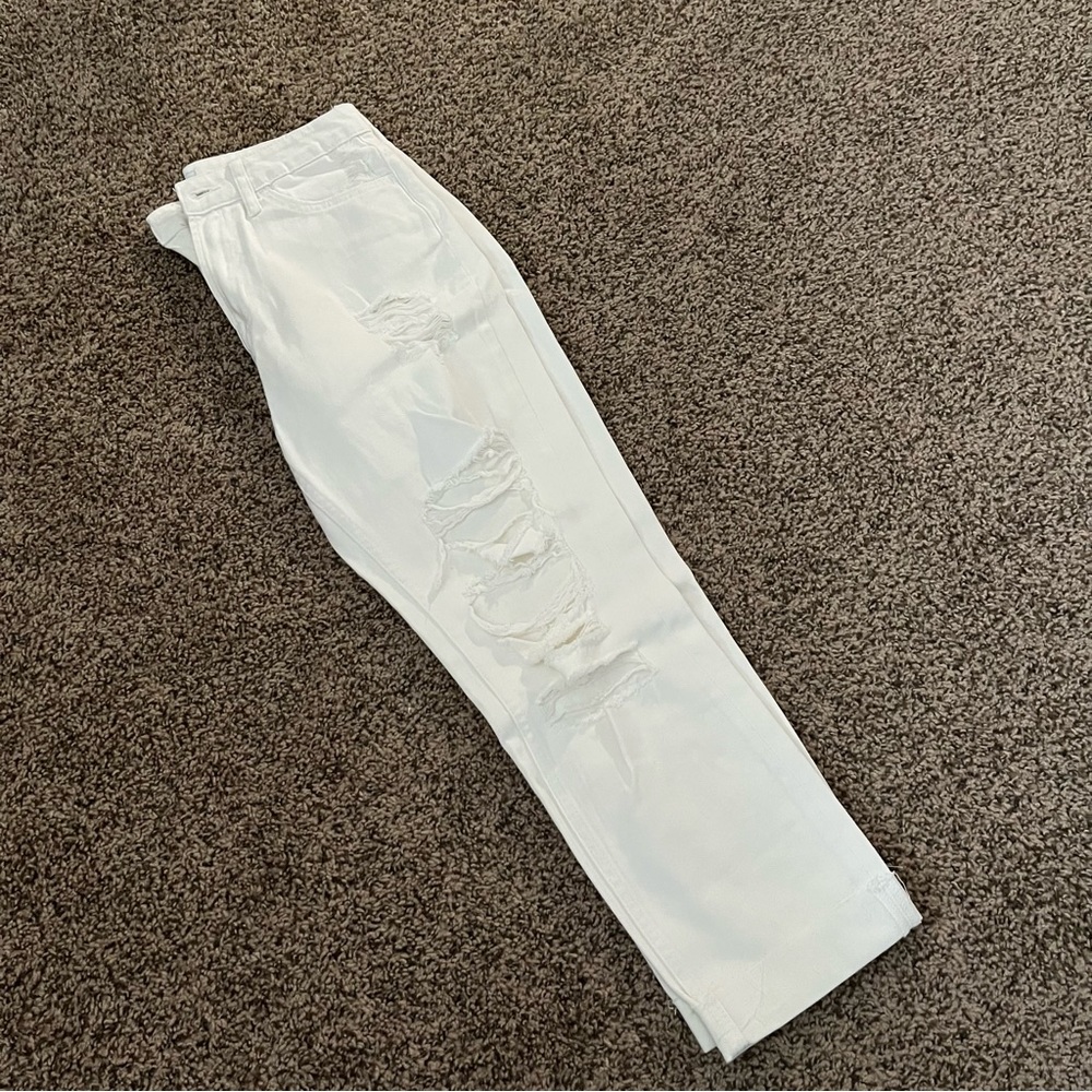 Vervet White Mom Jeans size 25